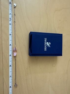 Swarovski Rose Pink Crystal Station Bracelet